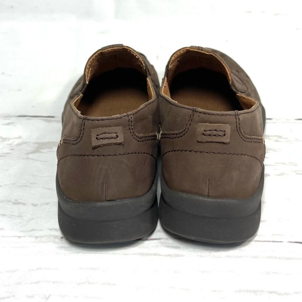 OTBT Victoria Loafers‎ Women’s Size 8.5W Brown Leather Laser Cut